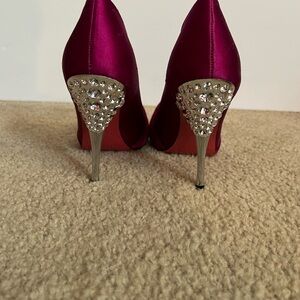 Elegant Pink Stiletto Heels with Rhinestone Detail